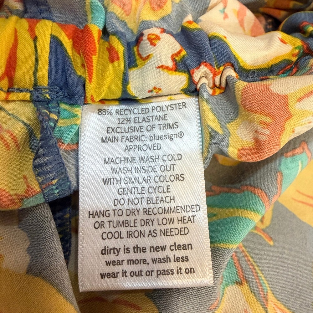 Toad&Co Sunkissed Livvy Romper Pacific Blue Tulip Print Size S UPF50 Gorpcore - Picture 9 of 9